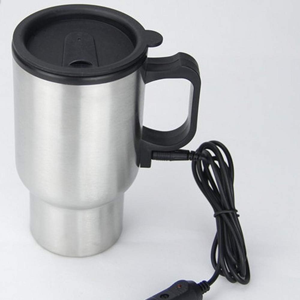 Amazon GoodFaith カーポット 保温ボトル 車載用ポット 電気ケトル 車載ポット 12V 450ml 真空保温 大容量