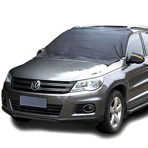 Chanvi Windshield Cover Snow Magnetic Shade Ice Frost Rain Resistant, Waterproof Windproof Dustproof Outdoor Car Covers