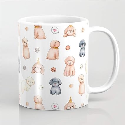 Amazon Co Jp プードルのコーヒー マグ 犬のマグカップ 誕生日プレゼント 犬のプレゼント 親友のプレゼント ホーム キッチン