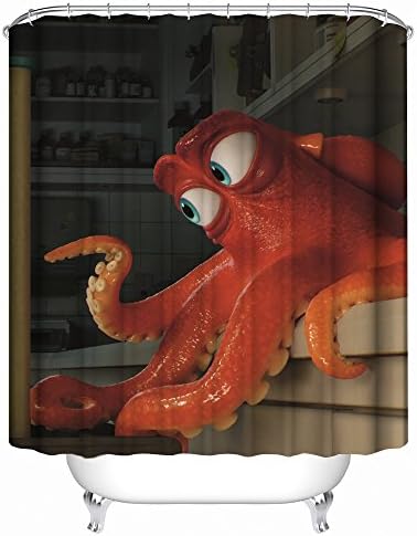 Jennifer Kitty Finding Dory Cast 100% Polyester Shower Curtain