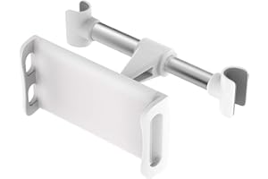 MoKo Headrest Phone/Tablet Car Mount, Adjustable Tablet Holder for 4-12.9" Devices, Fit with iPhone 16/Pro/Pro Max/Plus, iPho