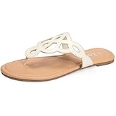 LM Women's Thong Sandals T-Strap Sandals Slip On Flat Sandals Flip Flop Casual Summer Slide Sandals