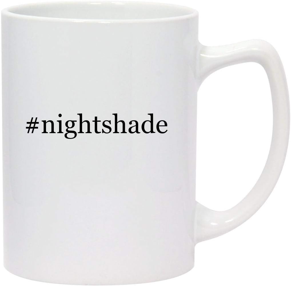 #nightshade - 14oz Hashtag White Ceramic Statesman Coffee Mug
