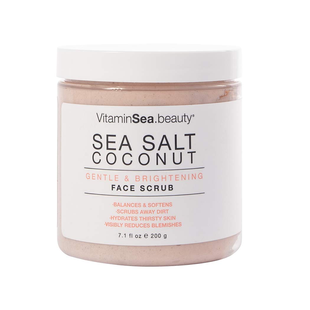 VitaminSea.beauty. Sea Salt Coconut Gentle & Brightening Face Scrub. 7.1 fl oz