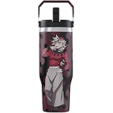 Demon Slayer Kimetsu No Yaiba Doma Tumbler with Lid, 30 Oz Water Cup, Vacuum Insulated, Anime Water Bottle, Reusable Insulated Stainless Steel tumbler for Water, Iced Tea or Coffee