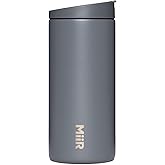 MiiR Flip Traveler 12oz - Double-Wall Vacuum Insulated with Flip Lid, BPA-Free Stainless Steel Construction, Insulated Tumbler for Hot or Cold Drinks