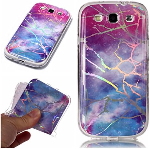 Beddouuk Samsung Galaxy S3 Case, Slim Shiny Galaxy S3 Marble Pattern Case Silicone Bumper Flexible TPU Shockproof Protective Cover Shell Skin Rubber Backcover Phone Case-Marble#10