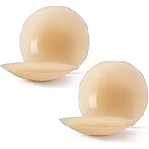 UIMERO Nipple Covers for Women-2 Pairs, Reusable Pasties Nipple Cover Adhesive Silicone Nipple Pasties