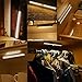 LE LED Motion Sensor Closet Lights, 10 LED Wireless Under Cabinet Lighting, Stick-on Anywhere Night Light Bars with Magnetic Tape for Closet Cabinet Wardrobe Stairs, Battery Operated, Pack of 4