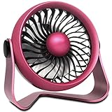 OPOLAR Battery Operated Aroma Fan to Blow Fragrant Wind, 2017 New Design - Personal Desk Fan with 4 Speeds - Enhanced Airflow and Quieter Operation - Powered by USB or 2200mAh Rechargeable Battery