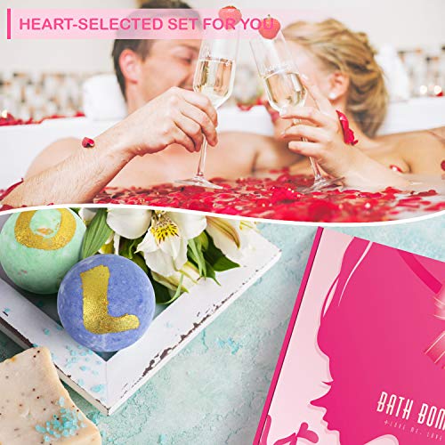 Peradix Bombe da Bagno 16PCS Set Regalo Vegane Palle Effervescenti Profumate Sali Rocce Frizzante Aromi - Rilassare Aromaterapia, Idratazione Della Pelle Secca al Burro di Karitè Festa della mamma