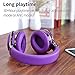 COWIN E7 Active Noise Cancelling Bluetooth Headphones with Microphone Deep Bass Wireless Headphones Over Ear, Comfortable Protein Earpads, 30H Playtime for Travel Work TV Computer Phone - Purple