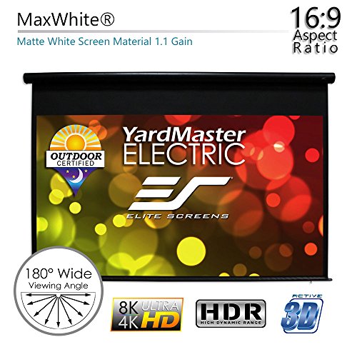 Elite Screens Yard Master Electric, 120 Inch 169, Outdoor Motorized