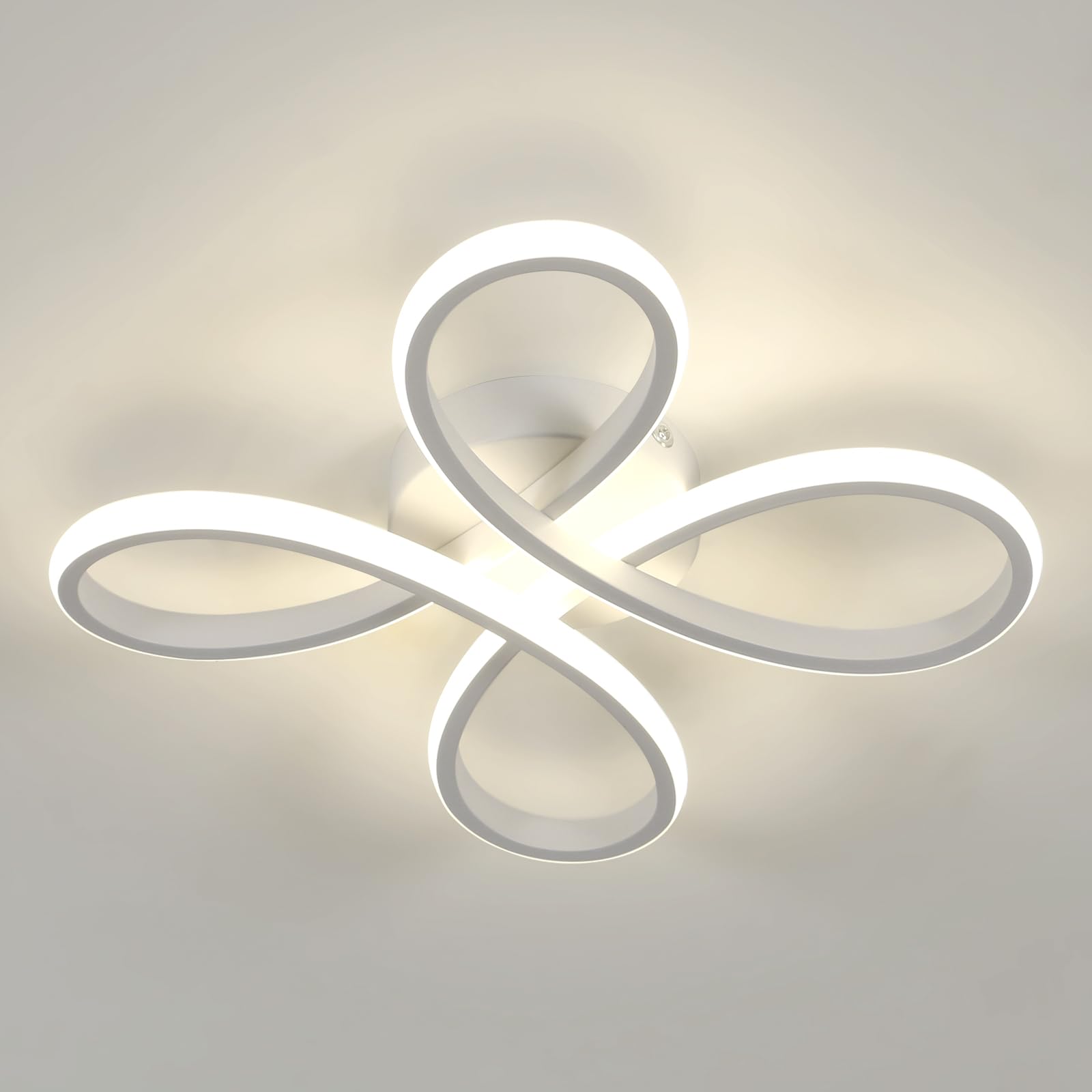 Comely Modern LED Ceiling Light, 30W 3400LM Ceiling Lamp Fixture Lighting for Bedroom, Living Room, Dining Room, Kitchen, Natural Light 4500K, 30cm