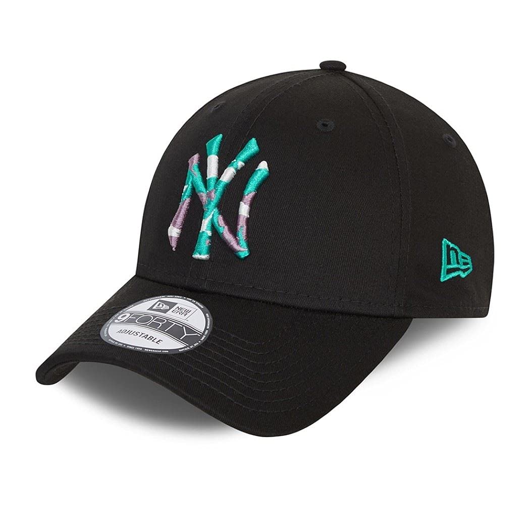 New Era New York Yankees Camouflage Infill Black 9Forty Adjustable Cap - One-Size