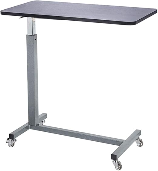 Amazon Com Hospital Bed Side Table Laptop Desk Mobile Height Adjustable Sofa Coffee Table W Wheels Stand For Reading Eating Indoor Living Room Bedroom Kitchen Dining
