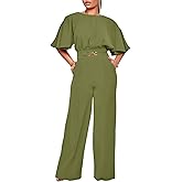 acelyn Elegant Jumpsuit for Women Dressy Sexy Plus Size Wide Leg Pant Suit One Piece Party Outfits
