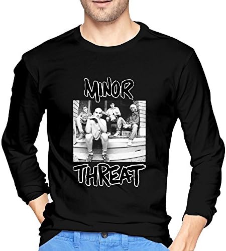 Man's Minor Threat Band Sitting On Stairs Long-sleeve T Shirt