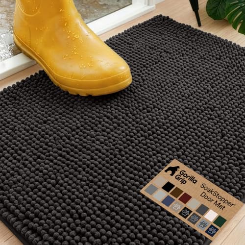 Gorilla Grip SoakStopper Doormat Black