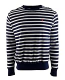 Polo Ralph Lauren Men's Striped Cotton Terry Pullover, Driver Navy/White, XX-Large