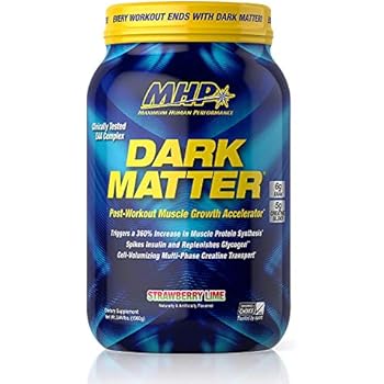 MHP Dark Matter Post Workout, Recovery Accelerator, w/Multi Phase Creatine, Waxy Maize Carbohydrate, 6g EAAs, Strawberry Lime, 20 Servings