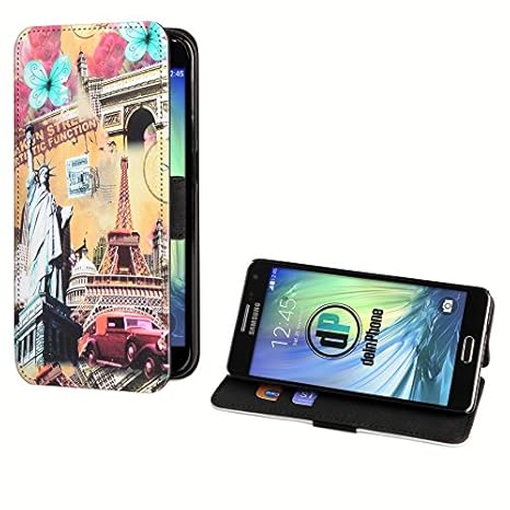 deinPhone Samsung Galaxy A3 (2016) Kunstleder Flip Case World Sights