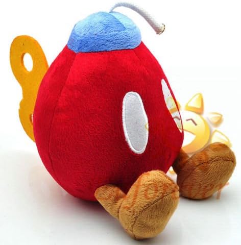 7" Super Mario Bros Red BOB-OMB BOMB Cute Soft Plush Doll Toy^MX1659