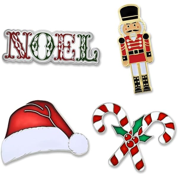 PinMart Christmas Lapel Pin 4-Piece Set | Holiday Enamel Pins For Women & Men (Snow Globe, Gnome, Reindeer, Cocoa Mug) - View #8