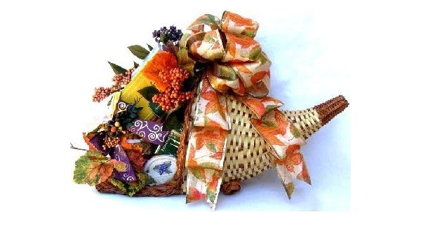 Amazon Com Horn Of Plenty Cornucopia Gourmet Fall Thanksgiving