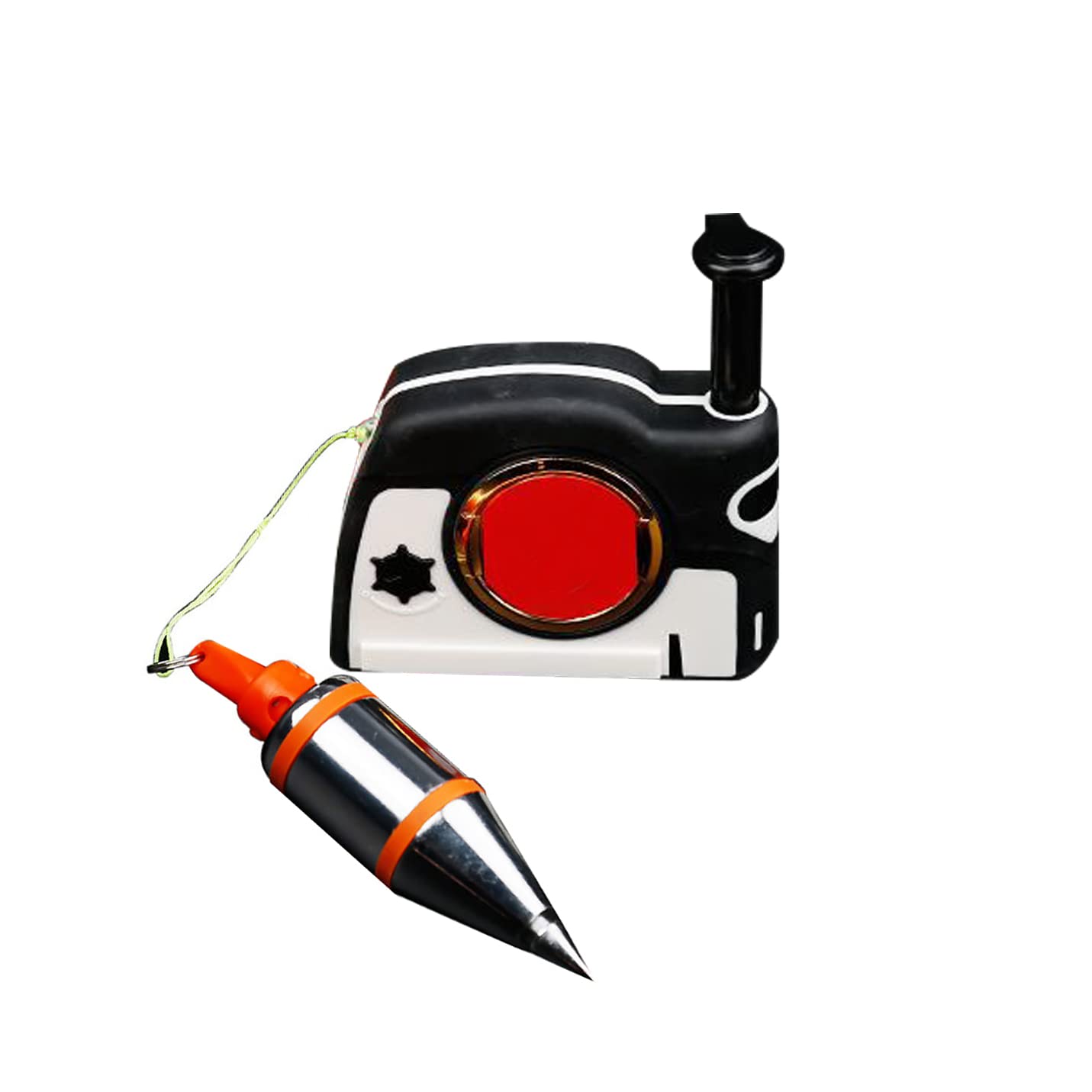 Ticfox Magnetic Plumb Setter, Plumb Bob Hanging Wire Hammer Magnetic Plumb Rite with 4.5m Auto Recoiling Cord Quick-Stabilizing Bob for Construction Jobs, Carpentry, Wall Building