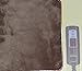 Sunbeam Velvet Soft Plush Heated Throw Blanket Size: 50 x 60 3 Heat Setting Remote Control Auto Off (Cocoa (Beige/Tan/Brown))