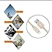 Direct Wire & Cable Nylon USB Lightning Cable Charging Cable for iPhone, 9 Inch, 3 Pack - Gold