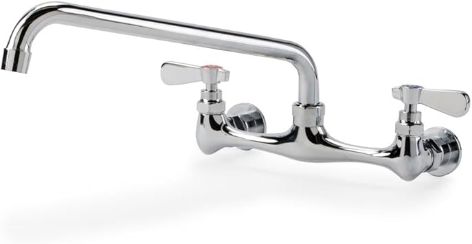 Commercial Restaurant Kitchen 8 Center Wall Mount Faucet W 16