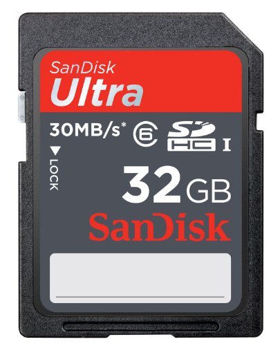 SanDisk Ultra 32GB SDHC Class 6 Flash Memory Card Speed Up To 30MB/s- SDSDH-032G-U46