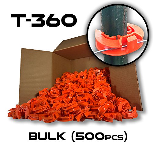 T-360 Electric Fence T-Post Insulator - Orange (Bulk Qty: 500)