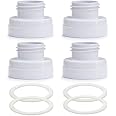 Maymom solide couvercles avec anneau d'étanchéité pour bouteilles de taille standard ; 8 pièces
