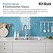 KRAUS Premier 32-inch 16 Gauge Undermount 60/40 Double Bowl Stainless Steel Kitchen Sink, KBU25