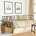 Miami Metal Daybed Frame with Squared Tubing and Geometric Design, Coffee Finish, Twin