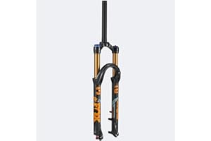 Mountain Bike Bicycle Front Fork, 26/27.5/29 Inch Shock Absorber Air Pressure Front Fork, Straight Tube Shoulder Control, Sho