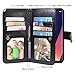 Harryshell LG V30 Case, LG V30 Plus Case, Luxury 12 Card Slots Shockproof Kickstand PU Leather Wallet Flip Protective Case Cover Wrist Strap for LG V35 / V35 ThinQ/LG V30 Plus / V30S ThinQ (Black)