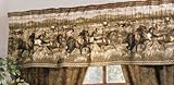 Karin Maki Unisex Wild Horses Valance Brown One Size
