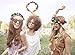 24 Pack LED Flower Headband Light Up Flower Wreath Headdress Glow in The Dark Party Favor Stick Glow Wreath Headband Flashing Garland for Women Teen Girls Party Supplies for Halloween Birthday Wedding