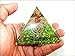 Jet Peridot Orgone Pyramid 60 mm Free Jet International Crystal Therapy Booklet Gemstones Copper Metal Mix Rare Healing Positive Energy EMF Protection Radiation Waves Reduction