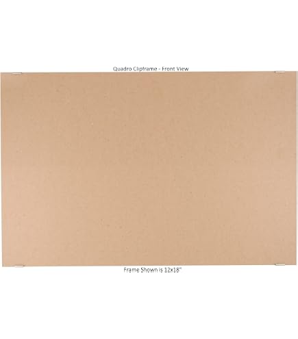 Quadro Clip Frame 10x10 Inch Borderless – Frameless, Glass, MDF Back, Made In USA, Rear-Loading, Wall Mount