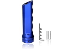 gunhunt Pack-1 Car Aluminum Alloy HandBrake Cover, Handle Protector, Hand Brake Lever Decoration, Handbrake Handle Modification Set, Universal for Most Cars, Trucks and Vans (Blue)