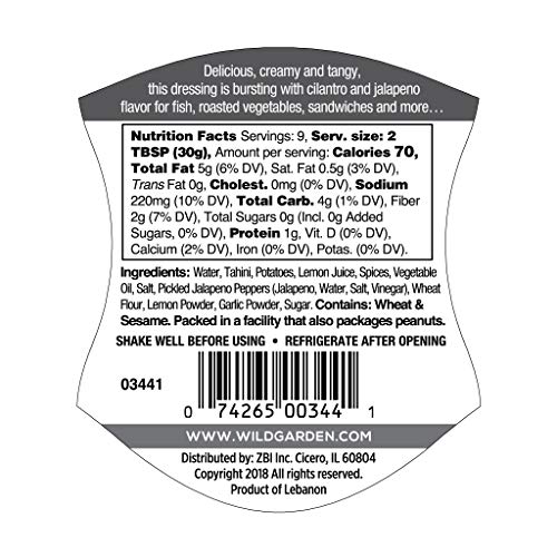 Wild Garden Sauce & Dressing, Easy Squeeze 6 packs (Green Herb Tahini) - Thumbnail 7