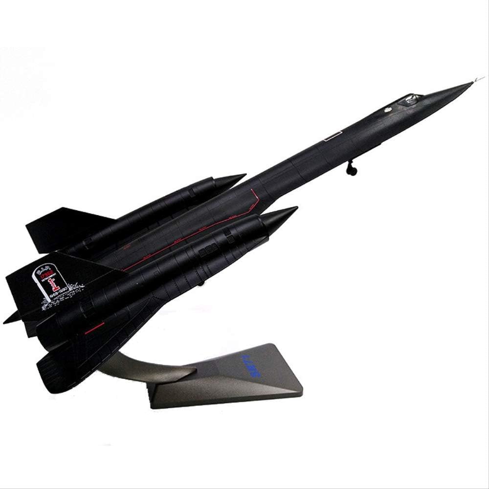 XJJSZJ 1/72 Scale Alloy Strategic Reconnaissance Aircraft Sr-71 Air Force Sr71 Blackbird Model Fighter Toy Children