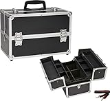 Seya Beauty Cosmetic Train Case with Adjustable Dividers - Flat Black