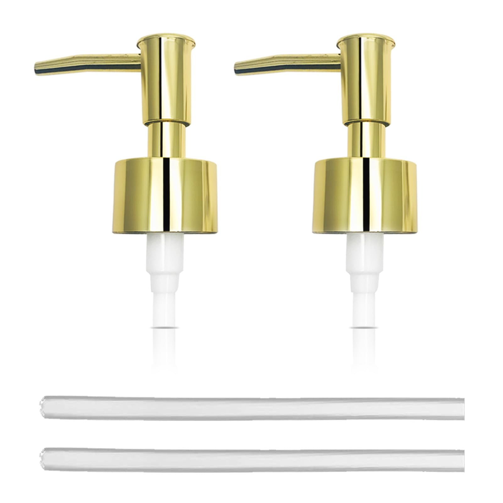 Photo 1 of 2Pack Pumps Lotion Soap Dispenser Replacement Pump for Your Liquid Soap, Lotion or Dish Soap Refill Dispenser Kitchen Bathroom Worktop Bottles (Gold)