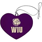 GRAPHICS & MORE Western Illinois University Leathernecks Logo Heart Love Wood Christmas Tree Holiday Ornament